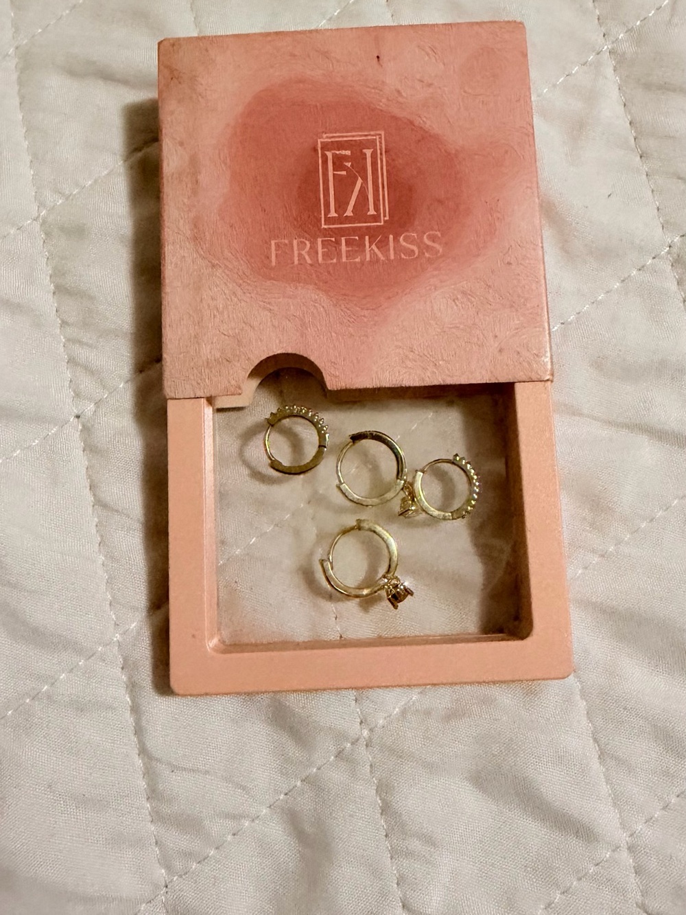 Gold Huggie Earring Set - 4 Pack